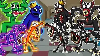 Rainbow Friends FUSION vs Killy Willy | FNF Animation Triple Trouble Friends To Your End | Swap FNF.