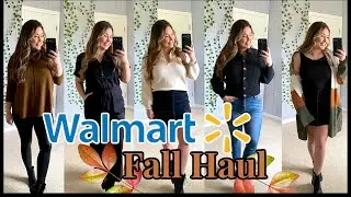 HUGE WALMART TRY ON HAUL OCTOBER 2021 | WALMART FALL CLOTHING HAUL #amandaclaypool #walmartfashion