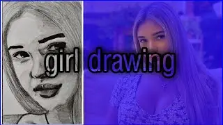 pencil drawing - Pencil drawing girl figur - drawing art