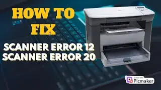 Hp 1005 error scanner error 12 fix  | Hp 1005 scanner problem 20 fix in Hindi | Hp scanner error fix