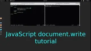 JavaScript document write tutorial in Linux