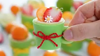 Fruits Mini Tart Recipe / Cookie Cup / Lime curd / Cup Measure / Lime Cheese Cake