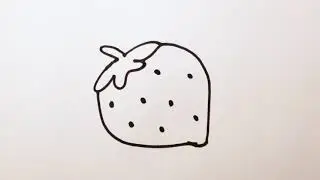 Strawberry Drawing and Coloring #drawkidslearnfun