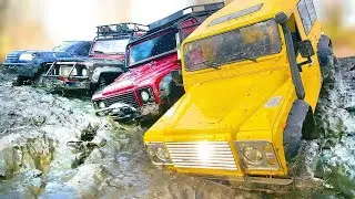RC Cars MUD OFF Road — Traxxas TRX4 and Land Rover Defender — RC Extreme Pictures