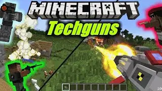 🔥Как установить мод Techgun🔥Techgun мод на реалистичное оружие Майнкрафт [1.7.10]🔥 Обзор модов №1