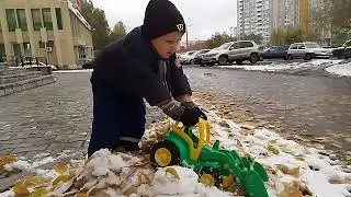 4 октября, Курган, выпал снег.