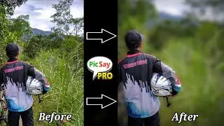 Tutorial membuat background foto jadi blur di Android | Picsay pro