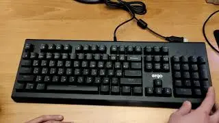 Распаковка механической клавиатуры Ergo KB-950 USB с Rozetka