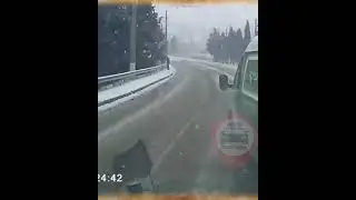 Idiots in the car  winter 2021! CAR CRASH! Dash cam! 