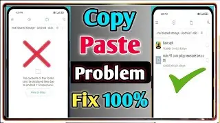 Android 11 File Manager Copy Problem | obb file not Copy in android 11 | obb file paste problem