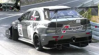 1100Hp LANCER EVO X Monster __ Crazy ONBOARD New Record__