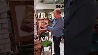 Неординарная скульптура из дерева, металла и камня