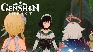 katheryne walking out and about (ENG Dub) | Sumeru Archon Quest | Genshin Impact 3.0