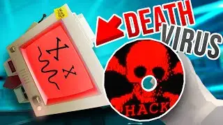 Killing ALL JOB BOT'S with a NEW EVIL DEATH VIRUS!!?! (Job Simulator VR MODS)