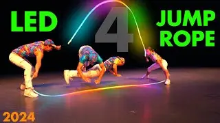 LED JUMP ROPE STUNTS WITH 4! [2024] HIGH ENERGY ACT