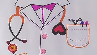 A very easy and Beautiful display board on Doctor's day