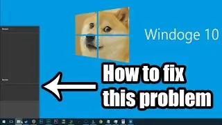 Windows 10 Blank Taskbar Menu Fix