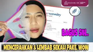 SHEET MASK BRIGHTENING MADAME GIE REVIEW, SEKALI PAKE LANGSUNG CERAH🙂‍↔️✨