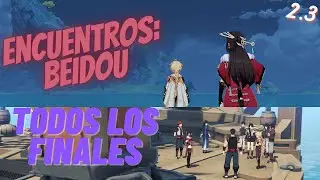 OTRA VEZ AL BARCO Y ASÍ... ENCUENTROS: BEIDOU (TODOS LOS FINALES) | VERSIÓN 2.3 | Genshin Impact #44