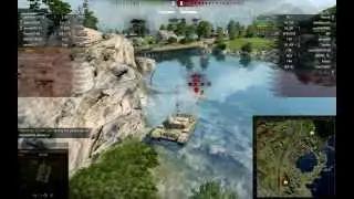 Стоковый Centurion Mk  I бой на воде!