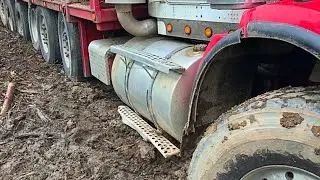 LOG TRUCK IS STUCK!!!