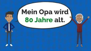 Mein Opa wird  80 Jahre | Like Germans | Deutsch lernen mit Dialogen