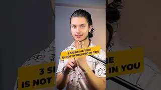 3 signs He/She is not Interested 🙅❌   #shortsindia #signs #couplegoals #shorts