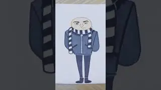 #youtube #art #drawing #cartoon #despicableme #gru drawing gru from despicable me.
