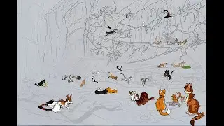 Drawing SkyClan at the Gorge!
