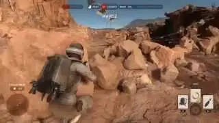 Star Wars Battlefront | Survival Tatooine Hard without Dying | Walkthrough / Guide (With Partner)