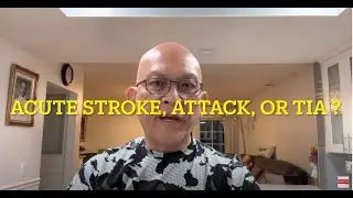 Did I have acute stroke attack or TIA last Saturday? One important tip￼ !