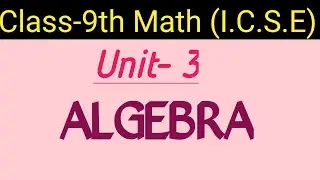 Class-9th Math (I.C.S.E) | chapter 3 | Algebra |बीजगणित | Ex. 3A | Qes. 13 |
