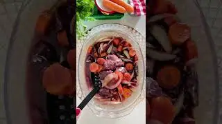Boeuf Bourguignon, traditional French beef stew in red wine