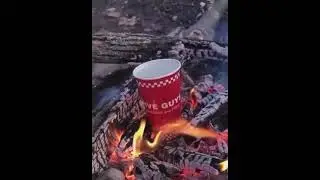 Paper cup boiling water