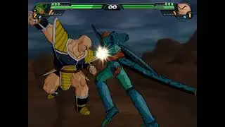 dragon ball budokai tenkaichi 3 cell vs nappa (very strong) rocky rock night