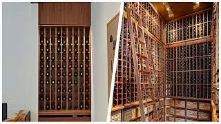 75 Medium Tone Wood Floor And Vinyl Floor Wine Cellar Design Ideas You'll Love 🔴
