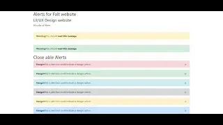 Alerts for Flat  website  Close able and unclose able and 3D Alerts HTML BOOTSTRAP