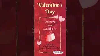 Preparing for Valentines?  We have Heart Sparklers! 💕
