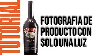 Como hacer una fotografia de de producto de botella con una sola luz By 