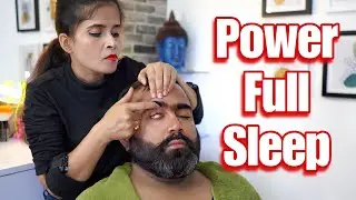 ASMR Cosmic Power Head Massage On Barber Chair 💈Neck Pain Relief Therapy With Strong Acupressure...