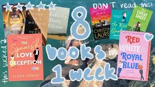 summertime reading vlog // 8 books in one week