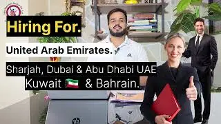 HIRING FOR SHARJAH - DUBAI, ABU DHBAI,  KUWAIT 🇰🇼  & BAHRAIN - FRESHER CAN APPLY