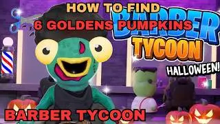 HOW TO FIND 6 SECRET GOLD PUMPKINS 6/6 BARBER TYCOON HALLOWEEN MAP FORTNITE CREATIVE TUTORIAL