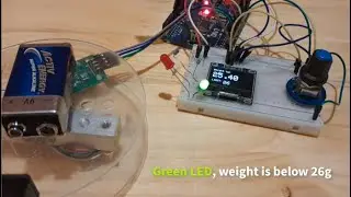 Adjustable LED Weight Limit Indicator With HX711 Scale Using Visuino