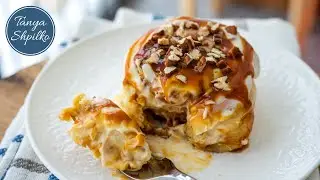 Delicious Cinnamon, Caramel, and Pecan Buns Just Like at CINNABON Bakery | Tanya Shpilko