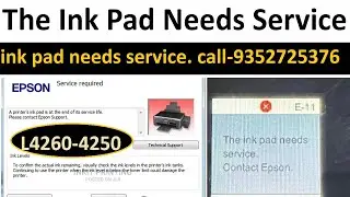 Epson L4250 4260 Service Required Solution |  red light blinking | ink pad needs service हिंदी मै |