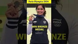 Manu Bhaker Olympics🥉 | Manu Bhaker Wins Historic Bronze In 10m Air Pistol Shooting #olympics2024