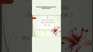 Как сказать я по корейски
