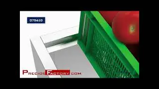 Expositor de frutas y verduras inoxidable con ruedas