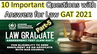 10 Important Questions with Answers for HEC LAW GAT 2021 Part 5